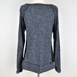 lululemon Heathered Black Full Tilt Long Sleeve C7